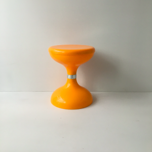 tabouret tulipe diabolo robur sgabello italian plastic space age vintage design stool orange brocante paris la boutique de caroline paris17selency