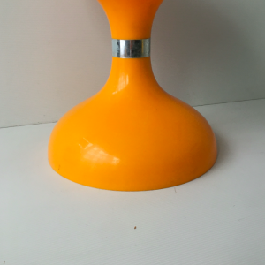 tabouret tulipe diabolo robur sgabello italian plastic space age vintage design stool orange brocante paris la boutique de caroline pied