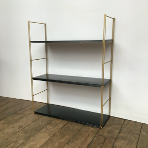 etagere murale tomado string metal noir et or lartetlafaçon galerie vintage scandinave brocante batignolles 3planche