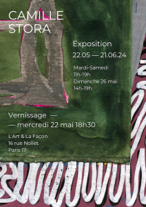 Exposition Camille Stora rue Nollet LartetlafaconParis oeuvres dart