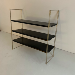 etagere murale tomado vintage metal noir et or secondemain brocante paris batignolles selency ruenollet